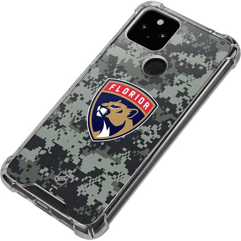 NHL Florida Panthers Camo Google Pixel 5 Clear Case